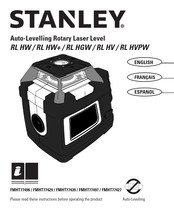 Stanley RL HGW Mode D'emploi