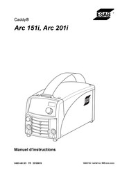 ESAB Caddy Arc 201i Manuel D'instructions