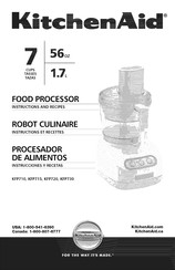 KitchenAid KFP720 Instructions Et Recettes