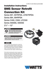 Watts C400 Série Instructions D'installation