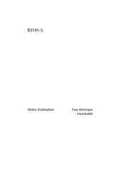 AEG B3191-5 Notice D'utilisation