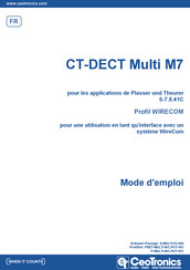 CeoTronics CT-DECT Multi M7 Mode D'emploi