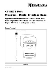 CeoTronics CT-DECT Multi WireCom Mode D'emploi