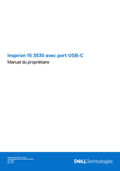 Dell Inspiron 15 3530 Manuel Du Propriétaire
