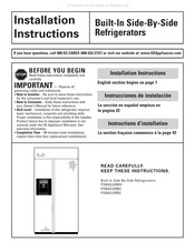 GE PSB42LGRWV Instructions D'installation
