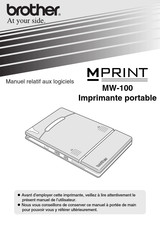 Brother MPRINT MW-100 Mode D'emploi