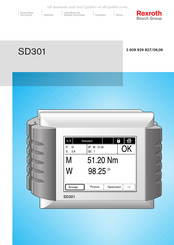 Bosch Rexroth SD301 Mode D'emploi