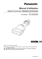 Panasonic ET-DLE035 Manuel D'utilisation