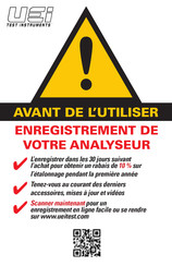 UEi Test Instruments C163 Guide Demarrage Rapide