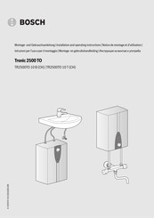 Bosch TR2500TO 10 T Notice De Montage Et D'utilisation