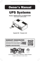 Tripp-Lite SMART1548ET Manuel Du Propriétaire