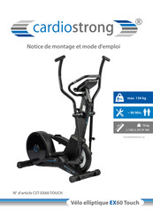 CARDIO STRONG CST-EX60-TOUCH Notice De Montage Et Mode D'emploi