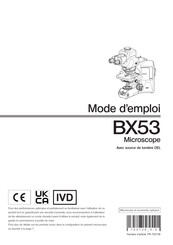 Olympus BX53 Mode D'emploi