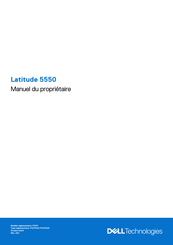 Dell Latitude 5550 Manuel Du Propriétaire