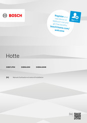 Bosch DIB98JQ50B Manuel D'utilisation Et Notice D'installation