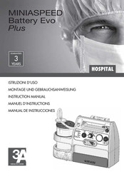 3A HEALTH CARE MINIASPEED Battery Evo Plus Manuel D'instructions