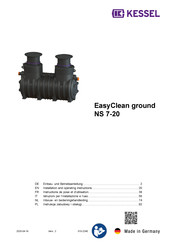 Kessel EasyClean free NS7 Instructions De Pose Et D'utilisation