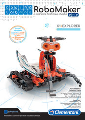 Clementoni coding lab RoboMarker pro X1 EXPLORER Manuel D'instructions