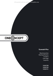 oneConcept Ecowash-Pico 10030789 Mode D'emploi