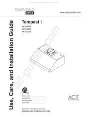 Zephyr Essentials Tempest I AK7042BS Guide D'utilisation, D'entretien Et D'installation