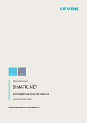 Siemens SIMATIC NET RUGGEDCOM RSG2300F Manuel De L'appareil