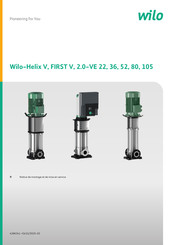 Wilo Helix FIRST V36 Notice De Montage Et De Mise En Service