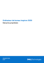 Dell Inspiron 3030 Manuel Du Propriétaire