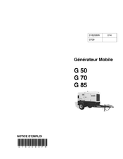 Wacker Neuson G 70 Notice D'emploi