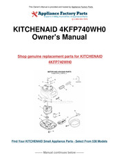 KitchenAid 4KFP740 Guide D'utilisation