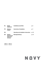 Novy 7600/15 Instructions D'installation