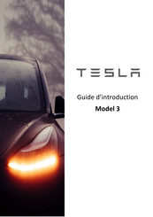 Tesla MODEL 3 Guide D'introduction