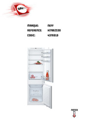 NEFF KI78 Série Notice D'utilisation