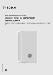 Bosch GC2300iW 19/30 C 31 Notice D'installation Et D'entretien