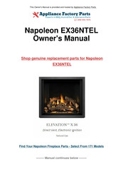 Napoleon Elevation EX36NTEL Manuel D'utilisation