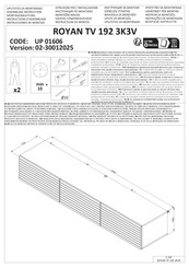 Forma Ideale ANTIBES TV 192 3K3V Instructions D'assemblage