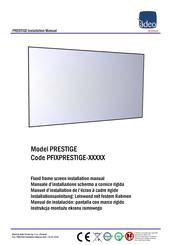 ADEO SCREEN PRESTIGE Manuel D'installation
