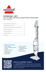Bissell SYMPHONY PET 1543 Serie Mode D'emploi