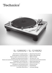 Technics SL-1200GR2 Mode D'emploi