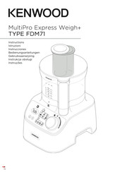 Kenwood FDM71 Instructions