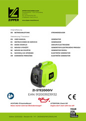 Zipper ZI-STE2000IV Mode D'emploi