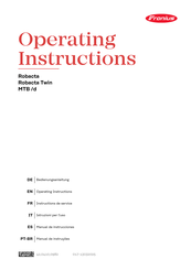 Fronius Robacta Twin Compact PRO Instructions De Service