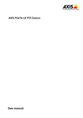 Axis Communications P5676-LE Manuel De L'utilisateur