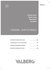 VALBERG E W566C Consignes D'utilisation