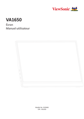 Viewsonic VA1650 Manuel Utilisateur