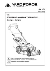 Yard Force GM H51 Consignes D'origine