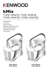 Kenwood kMix KMX755 Manuel D'instructions