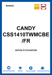 Candy 1RCSS1410TWMCBE CSS1410TWMCBE/FR Notice D'utilisation