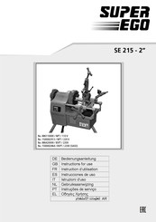 Super Ego SE 215 - 2 Instructions D'utilisation