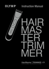 Olymp HairMaster TRIMMER z3t Manuel D'instructions