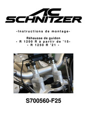 AC Schnitzer S700560-F25 Instructions De Montage